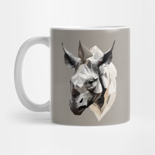 Black rhino head Mug